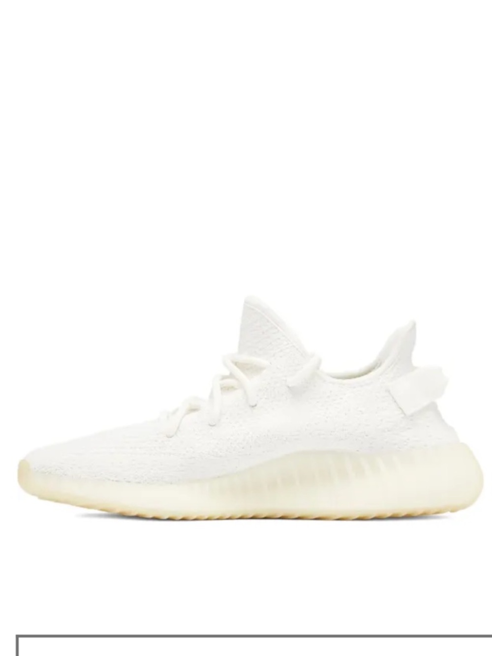 Yeezy Boost 350 V2 Triple White Women's Knit Sneaker- WOMEN 8, YOUTH 6